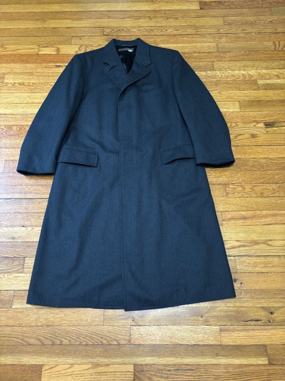 Vintage Brooks Brothers Mens Dress Overcoat Size 42R 100% Wool Dorcet Topcoat